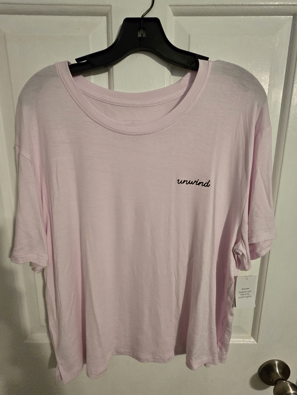 Light Pink "unwind" Tee